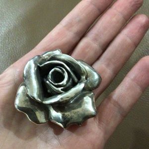 925 Sterling Huge Brooch - Pendant